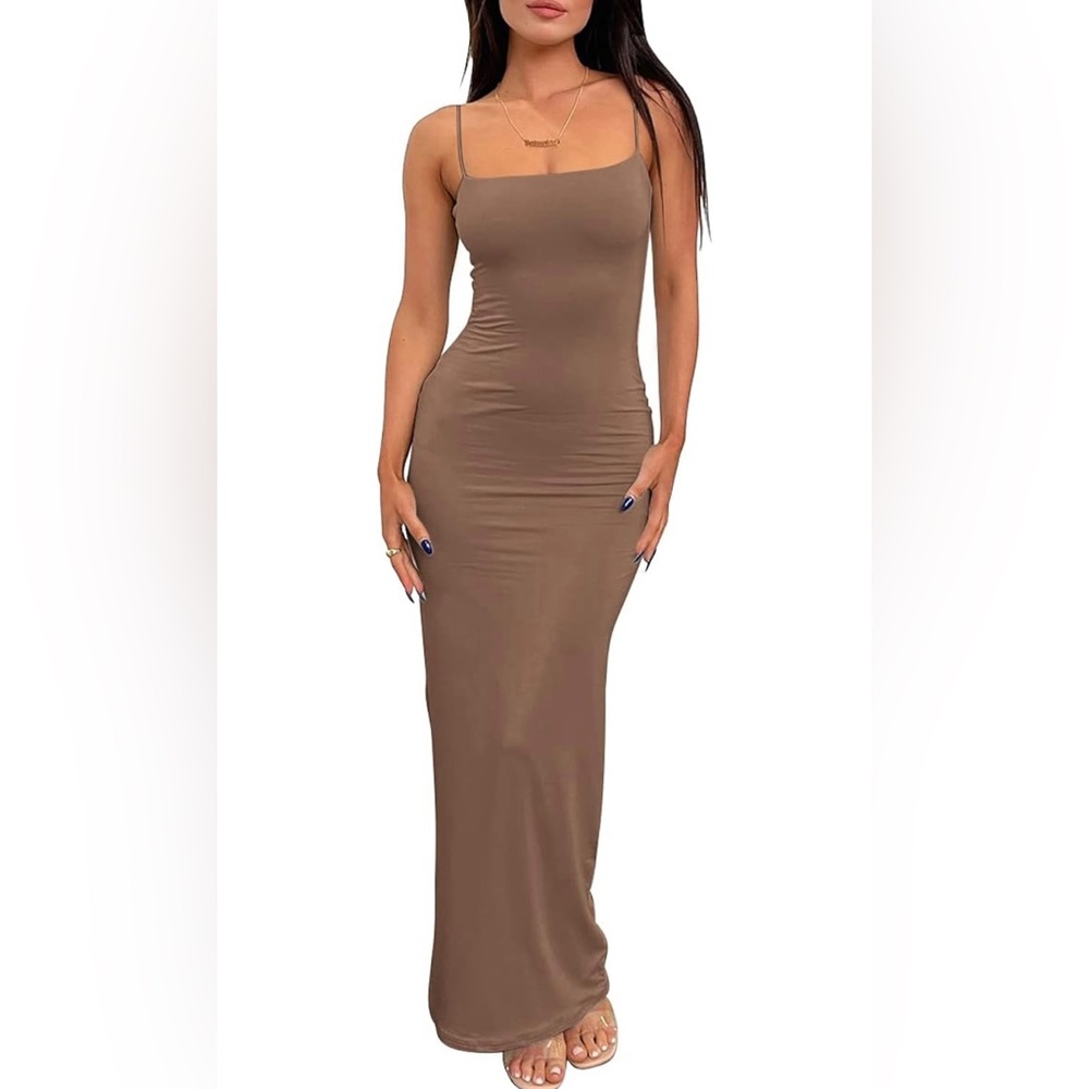 NWT Spaghetti Strap Bodycon Maxi Dress Size Small